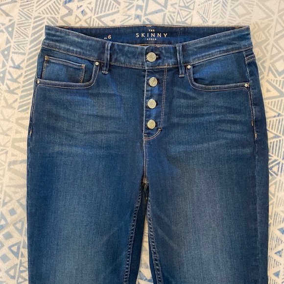 White House Black Market Denim - WHBM Skinny Button Fly Jeans